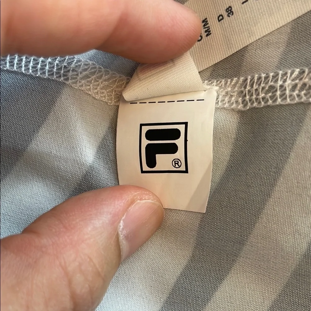 Fila Black‎ and White Swirl Jacket with Pink Accents Medium